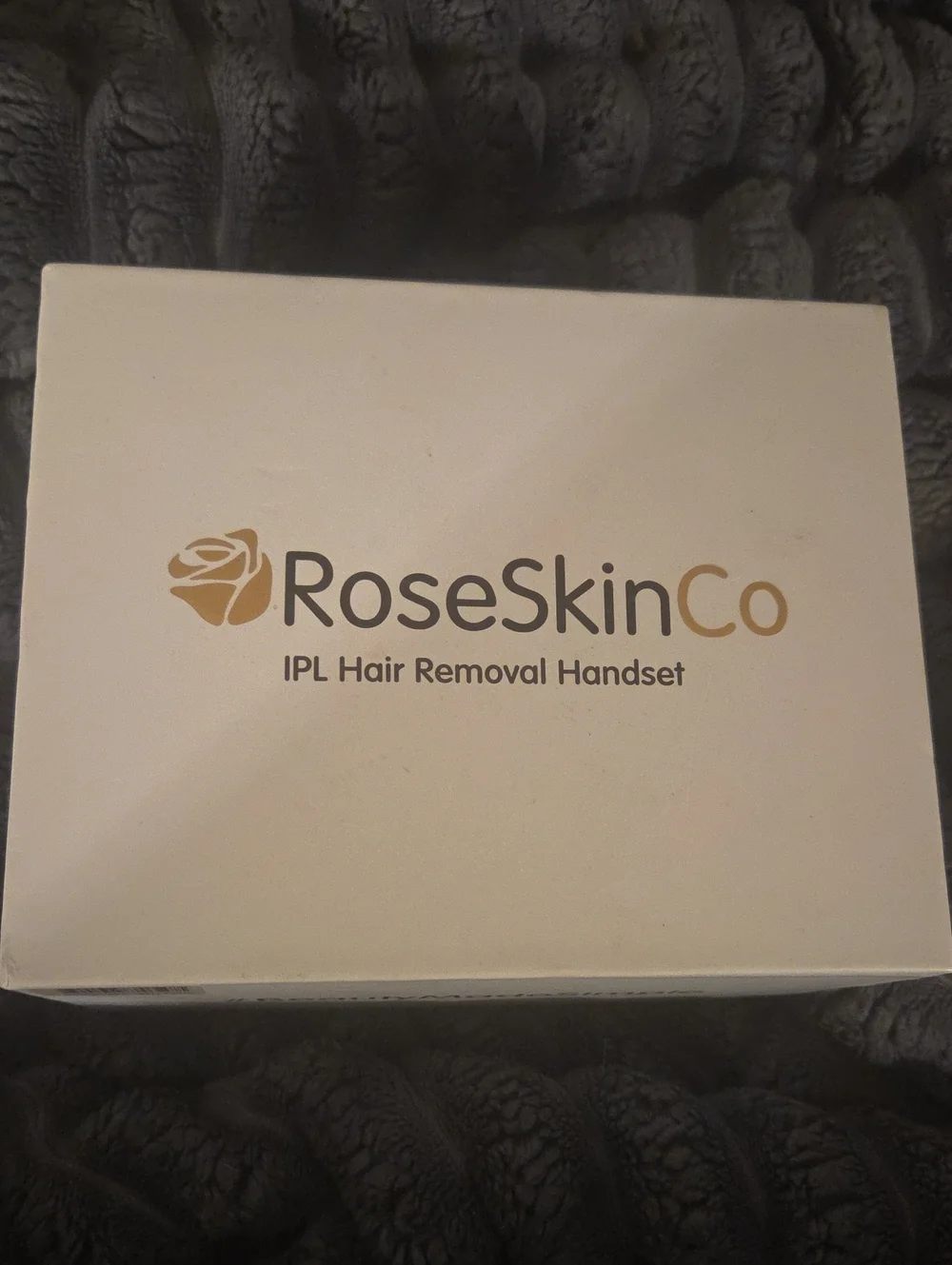 IPL Hair Removal Handset — White & Gold